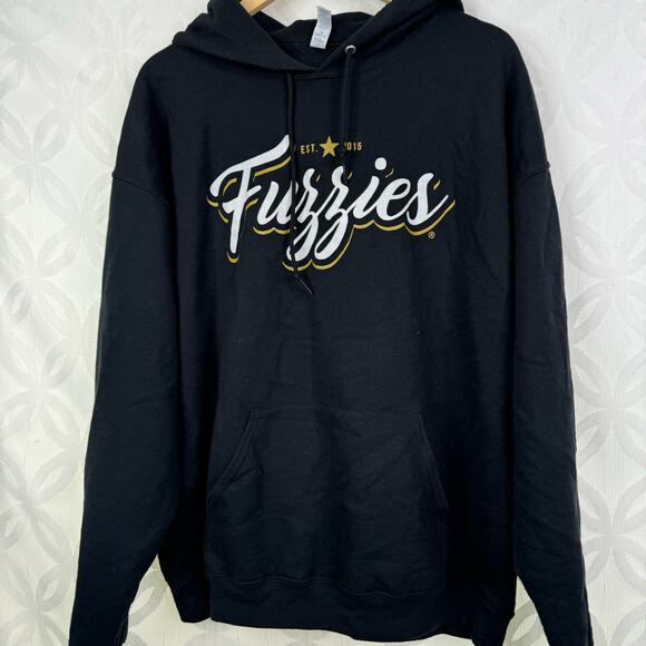 Fuzzies Los Angeles CA Black Hoodie Size XL - Picture 3 of 5